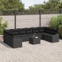Juego de Sofá de Jardín de 11 Piezas con Cojines de Ratán de Polietileno Beige de , Sofás de exterior - Ref: Foro24-3346913, ...