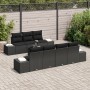 Juego de sofá de jardín de 8 piezas con cojines Negro Poliratán de , Sofás de exterior - Ref: Foro24-3346973, Precio: 567,97 ...
