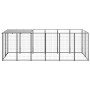 Perrera de acero negro 330x110x110 cm de vidaXL, Casetas y cercados para perros - Ref: Foro24-150782, Precio: 261,17 €, Descu...
