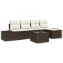 Conjunto de sofá de jardín de 5 piezas con cojines gris ratán de , Sofás de exterior - Ref: Foro24-3347028, Precio: 402,13 €,...