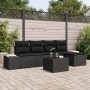 Conjunto de Sofá de Jardín de 6 Piezas con Cojines Beige de Poliratán de , Sofás de exterior - Ref: Foro24-3347033, Precio: 3...