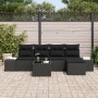 Conjunto de Sofá de Jardín de 6 Piezas con Cojines Beige de Poliratán de , Sofás de exterior - Ref: Foro24-3347033, Precio: 3...