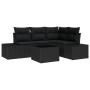 Conjunto de Sofá de Jardín de 5 piezas con Cojines Beige de Poliratán de , Sofás de exterior - Ref: Foro24-3347053, Precio: 3...