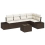 Conjunto de Sofá de Jardín de 5 Piezas con Cojines Gris Ratán Poliéster de , Sofás de exterior - Ref: Foro24-3347068, Precio:...