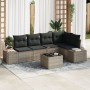Conjunto de Sofás de Jardín de 5 Piezas con Cojines Negros de Poliratán de , Sofás de exterior - Ref: Foro24-3347069, Precio:...