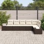 Conjunto de Sofá de Jardín de 6 Piezas con Cojines Marrón de Ratán de , Sofás de exterior - Ref: Foro24-3347078, Precio: 441,...