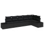 Conjunto de Sofá de Jardín de 6 Piezas con Cojines Negro Poliratán de , Sofás de exterior - Ref: Foro24-3347083, Precio: 428,...