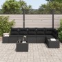 Conjunto de Sofás de Jardín de 7 Piezas con Cojines Beige Poliratán de , Sofás de exterior - Ref: Foro24-3347093, Precio: 478...