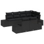 Juego de sofá de jardín de 7 piezas con cojines negro poliratán de , Sofás de exterior - Ref: Foro24-3347103, Precio: 547,75 ...