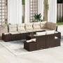 Juego de Sofá de Jardín de 8 Piezas con Cojines Gris Poliratán de , Sofás de exterior - Ref: Foro24-3347118, Precio: 682,67 €...