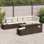 Juego de Sofá de Jardín de 8 Piezas con Cojines Gris Poliratán de , Sofás de exterior - Ref: Foro24-3347118, Precio: 682,67 €...