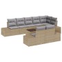 Set de Sofá de Jardín de 9 Piezas con Cojines en Poliratán Negro de , Sofás de exterior - Ref: Foro24-3347120, Precio: 671,01...