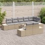 Set de Sofá de Jardín de 9 Piezas con Cojines en Poliratán Negro de , Sofás de exterior - Ref: Foro24-3347120, Precio: 671,01...