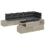 Conjunto de Sofá de Jardín de 9 Piezas con Cojines Gris Poliratán de , Sofás de exterior - Ref: Foro24-3347122, Precio: 691,8...