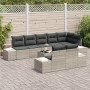 Conjunto de Sofá de Jardín de 9 Piezas con Cojines Gris Poliratán de , Sofás de exterior - Ref: Foro24-3347122, Precio: 691,8...