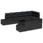 Conjunto de Sofá de Jardín Set de 9 Negro de , Sofás de exterior - Ref: Foro24-3347123, Precio: 657,24 €, Descuento: %