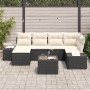 Conjunto de Sofá de Jardín Conjunto de 7 Negro y crema de , Sofás de exterior - Ref: Foro24-3347137, Precio: 441,24 €, Descue...