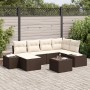 Conjunto de Sofá de Jardín Conjunto de 7 Marrón y crema de , Sofás de exterior - Ref: Foro24-3347138, Precio: 485,04 €, Descu...