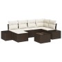 Conjunto de Sofá de Jardín Conjunto de 7 Marrón y crema de , Sofás de exterior - Ref: Foro24-3347138, Precio: 485,04 €, Descu...