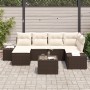 Conjunto de Sofá de Jardín Conjunto de 7 Marrón y crema de , Sofás de exterior - Ref: Foro24-3347138, Precio: 485,04 €, Descu...