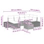 Conjunto de Sofá de Jardín Conjunto de 7 Marrón y crema de , Sofás de exterior - Ref: Foro24-3347138, Precio: 485,04 €, Descu...
