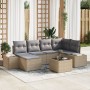 Conjunto de Sofás de Jardín Set de 7 Beige y gris de , Sofás de exterior - Ref: Foro24-3347140, Precio: 461,72 €, Descuento: %