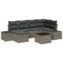 Conjunto de Sofá de Jardín de 6 Piezas con Cojines Ratán Sintético Negro de , Sofás de exterior - Ref: Foro24-3347139, Precio...