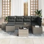 Conjunto de Sofá de Jardín de 6 Piezas con Cojines Ratán Sintético Negro de , Sofás de exterior - Ref: Foro24-3347139, Precio...