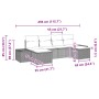 Conjunto de Sofá de Jardín de 6 Piezas con Almohadas Gris Claro Poliratán de , Sofás de exterior - Ref: Foro24-3347172, Preci...