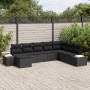Conjunto de Sofá de Jardín Conjunto de 8 Negro Poliratán de , Sofás de exterior - Ref: Foro24-3347183, Precio: 528,12 €, Desc...
