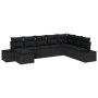 Conjunto de Sofá de Jardín Conjunto de 8 Negro Poliratán de , Sofás de exterior - Ref: Foro24-3347183, Precio: 528,12 €, Desc...