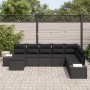 Conjunto de Sofá de Jardín Conjunto de 8 Negro Poliratán de , Sofás de exterior - Ref: Foro24-3347183, Precio: 528,12 €, Desc...