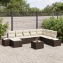 Juego de Sofá de Jardín de 8 Piezas con Cojines Gris Poliratán de , Sofás de exterior - Ref: Foro24-3347188, Precio: 598,32 €...