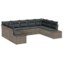 Set de sofá de jardín Set de 9 Gris Ratán Sofá de jardín de , Sofás de exterior - Ref: Foro24-3347219, Precio: 575,72 €, Desc...
