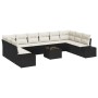 Conjunto de Sofás de Jardín de 10 Piezas con Cojines de Ratán Marrón de , Sofás de exterior - Ref: Foro24-3347247, Precio: 63...