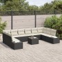 Conjunto de Sofás de Jardín de 10 Piezas con Cojines de Ratán Marrón de , Sofás de exterior - Ref: Foro24-3347247, Precio: 63...