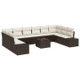 Juego de Sofá de Jardín de 10 Piezas con Cojines Gris Poliratán de , Sofás de exterior - Ref: Foro24-3347248, Precio: 741,84 ...
