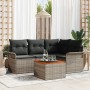 Juego de sofá de jardín de 5 piezas con cojines gris de de , Sofás de exterior - Ref: Foro24-3347321, Precio: 329,06 €, Descu...