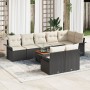 Conjunto de sofá de jardín de 9 piezas con cojines negros de ratán de , Sofás de exterior - Ref: Foro24-3347341, Precio: 596,...