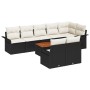 Conjunto de sofá de jardín de 9 piezas con cojines negros de ratán de , Sofás de exterior - Ref: Foro24-3347341, Precio: 596,...