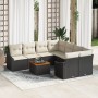 Conjunto de Sofá de Jardín de 9 Piezas con Cojines Negro Poliratán Acacia de , Sofás de exterior - Ref: Foro24-3347810, Preci...