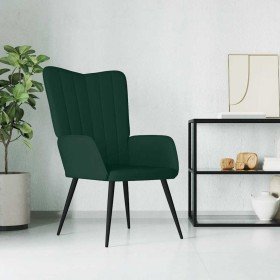 Sillón de relax de terciopelo verde oscuro en Sillones | Comprar online en Foru.es