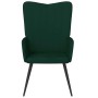 Sillón de relax de terciopelo verde oscuro en Sillones | Comprar online en Foru.es