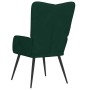Sillón de relax de terciopelo verde oscuro en Sillones | Comprar online en Foru.es