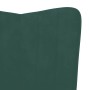 Sillón de relax de terciopelo verde oscuro en Sillones | Comprar online en Foru.es