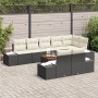 Conjunto de Sofá de Jardín de 9 Piezas con Cojines Negro Poliratán Acacia de , Sofás de exterior - Ref: Foro24-3347971, Preci...