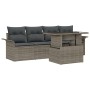 Conjunto de Sofá de Jardín Conjunto de 4 Gris Ratán de , Sofás de exterior - Ref: Foro24-3348185, Precio: 360,80 €, Descuento: %
