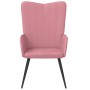 Sillón de relax de terciopelo rosa en Sillones | Comprar online en Foru.es