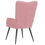 Sillón de relax de terciopelo rosa en Sillones | Comprar online en Foru.es