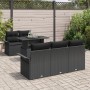 Juego de Sofá de Jardín de 6 Piezas con Cojines de Poliratán Negro de , Sofás de exterior - Ref: Foro24-3348199, Precio: 482,...